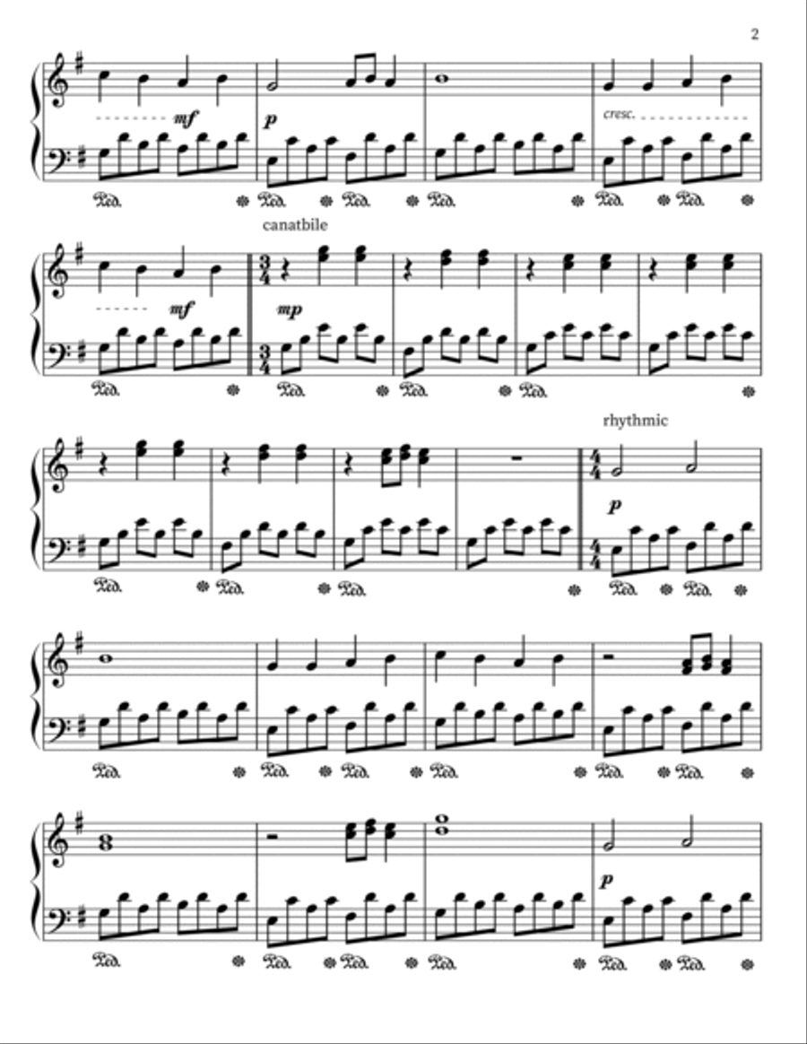 The Flower and the Bee The Flower and the Bee Piano Solo scores gallery preview page 2
