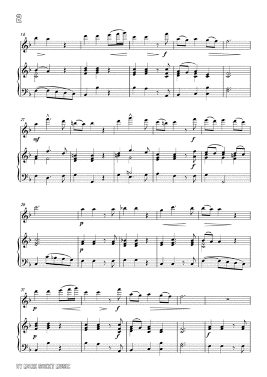 Handel-Lascia ch'io pianga,for Flute and Piano Flute Solo scores gallery preview page 4
