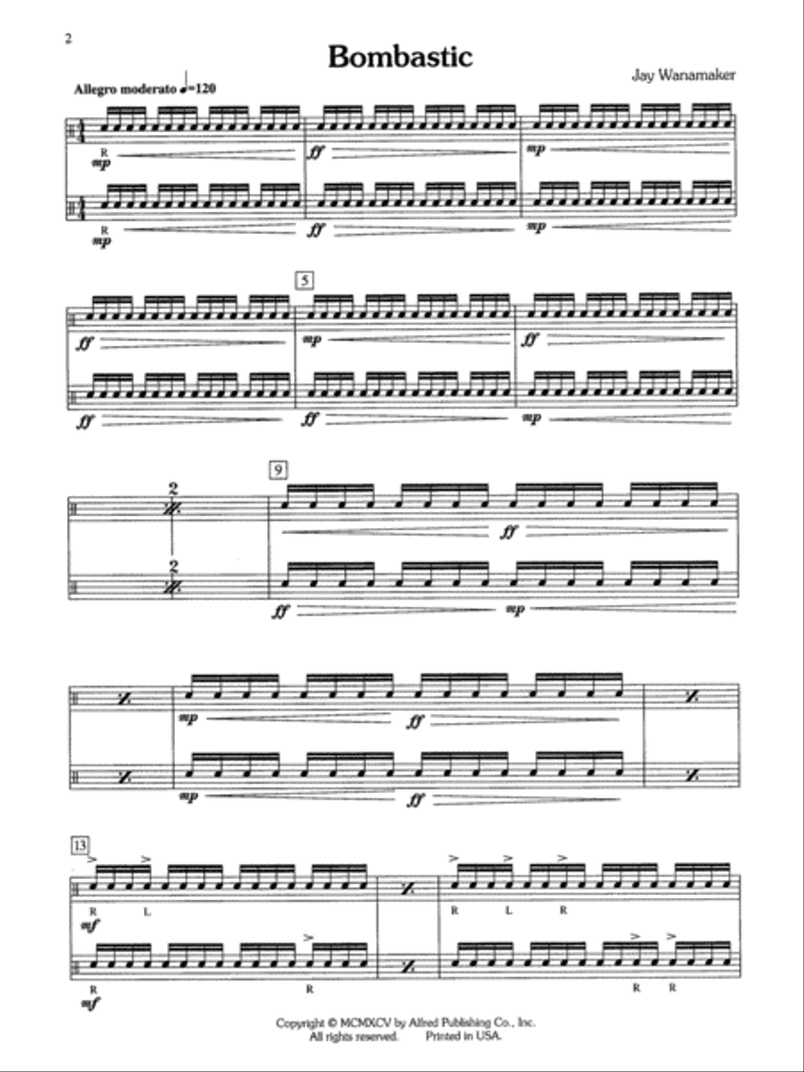 Alfred's Rudimental Duets Small Ensemble scores gallery preview page 6