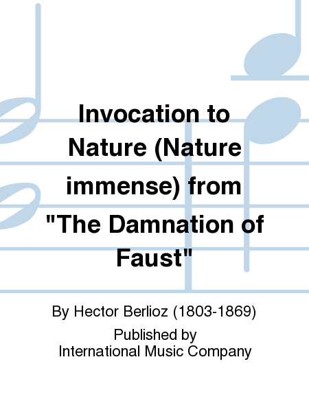 Invocation to Nature (Nature immense) from 