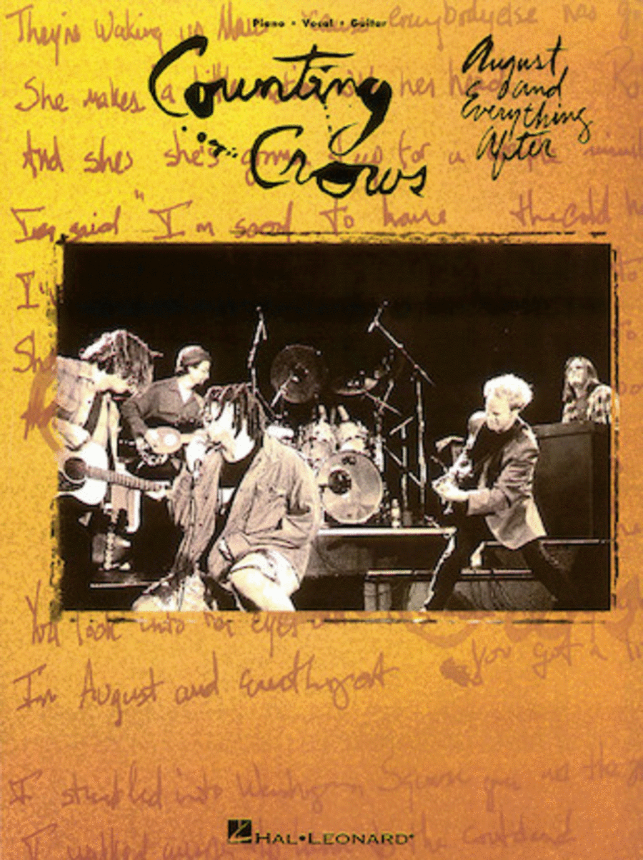 Counting Crows – August & Everything After* Piano, Vocal, Guitar scores gallery preview page 1