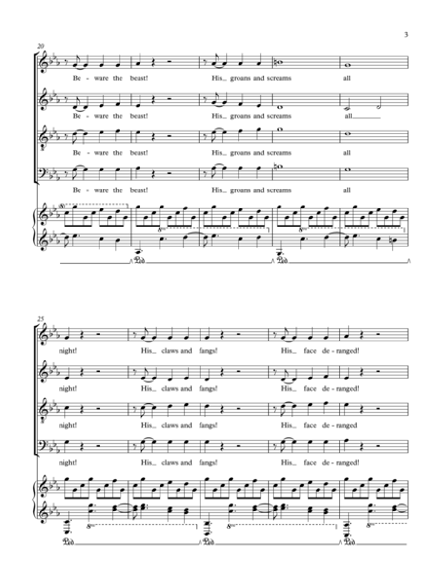 The Beast The Beast Voice scores gallery preview page 3