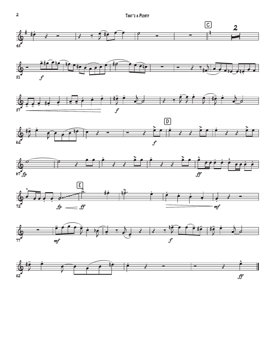 That's A Plenty (Trio: two Bb trumpets + tuba) Trumpet Duet scores gallery preview page 3