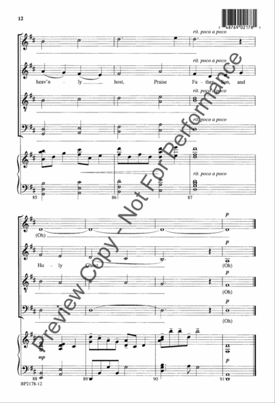 Song of the Wanderer Song of the Wanderer 4-Part scores gallery preview page 13