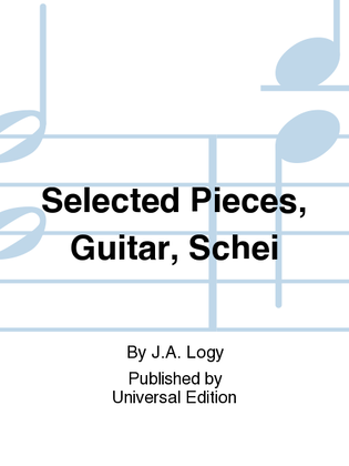 Book cover for Selected Pieces, Guitar, Schei