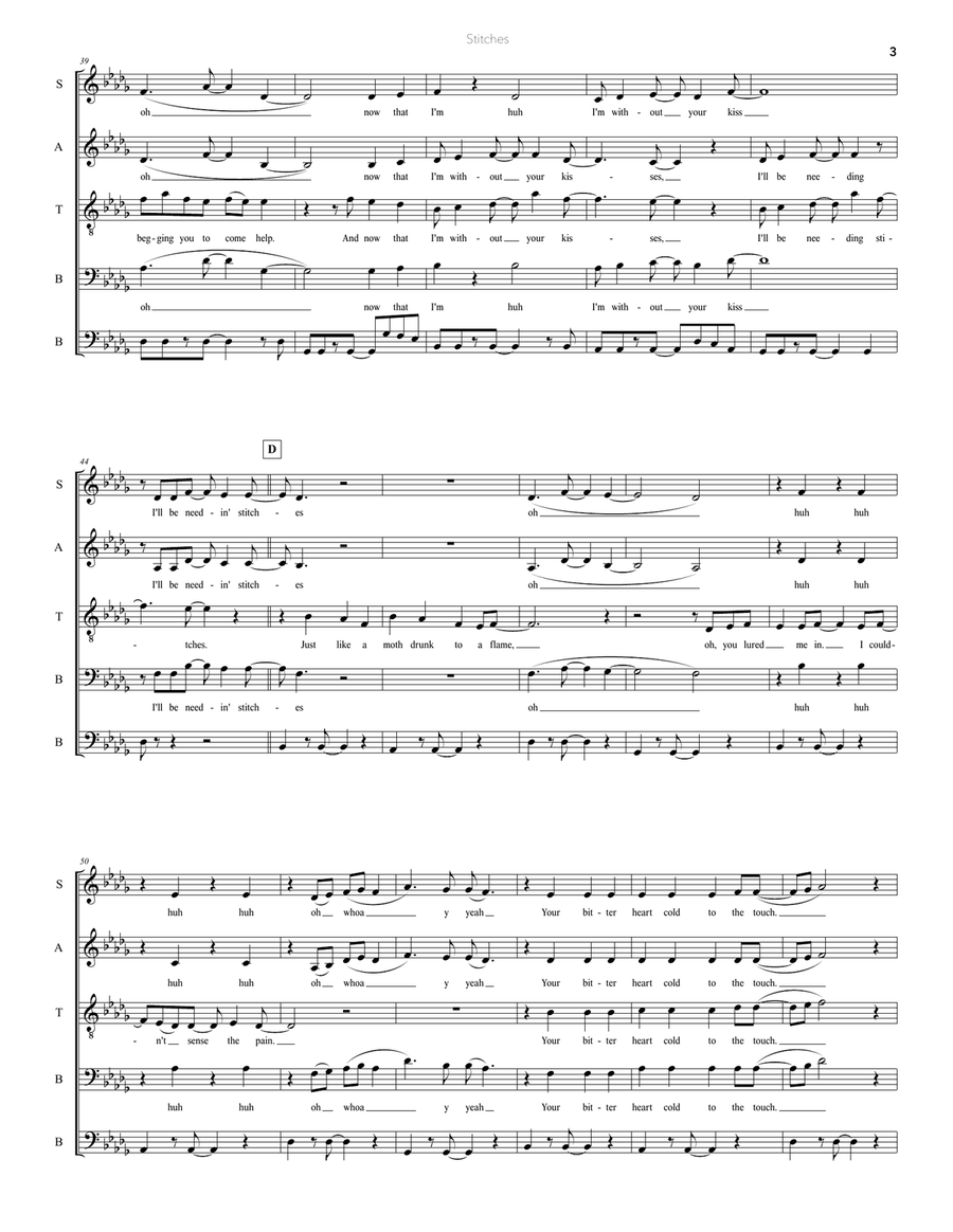 Stitches 4-Part scores gallery preview page 3