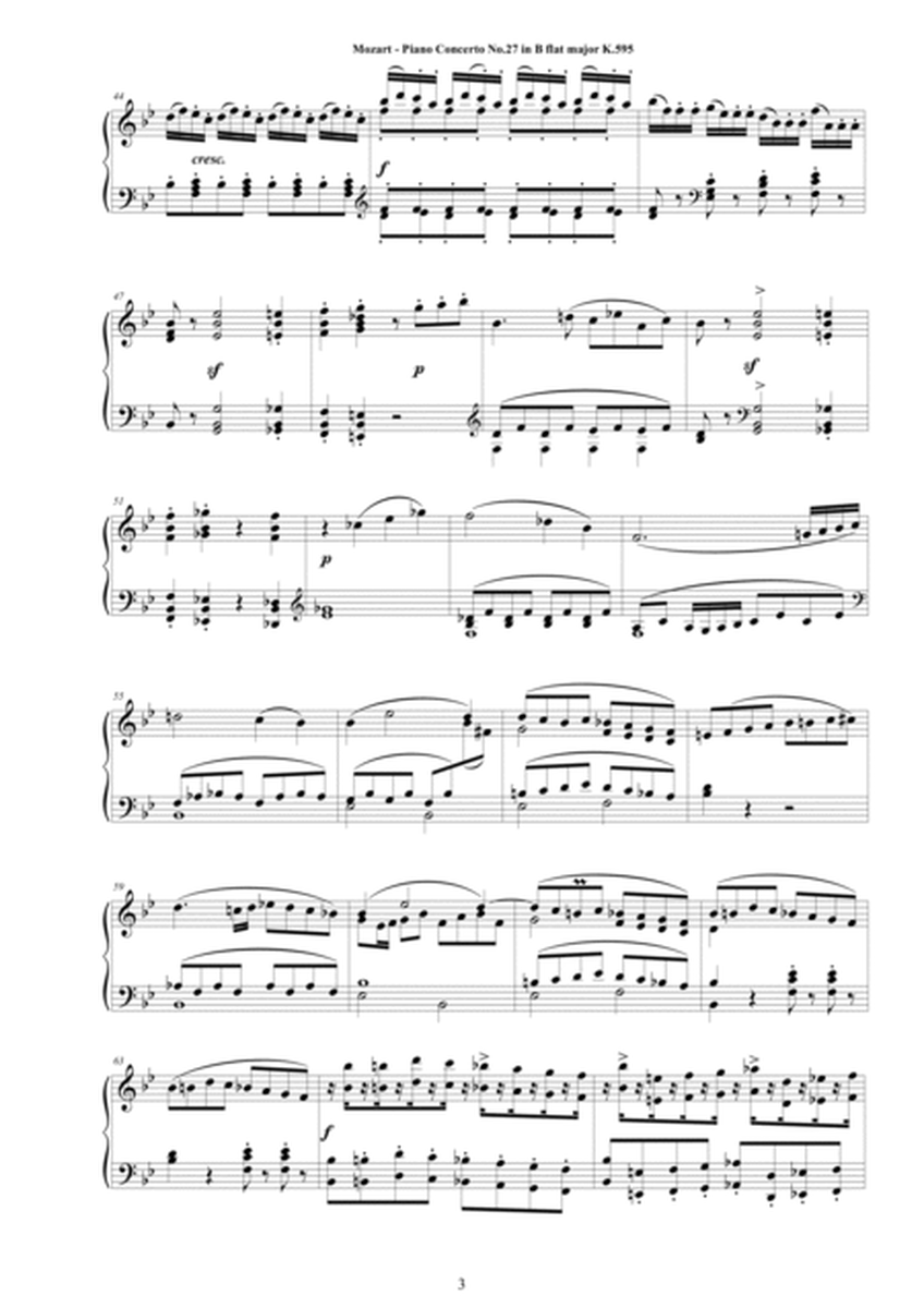 Mozart - Piano Concerto No.27 in B flat major K.595 - Piano Version image number null