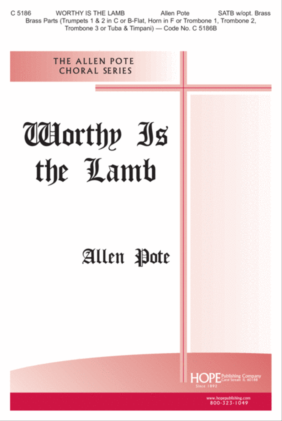 Worthy Is the Lamb Worthy Is the Lamb 4-Part scores gallery preview page 1