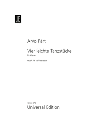 Book cover for 4 Leichte Tanzst_Cke
