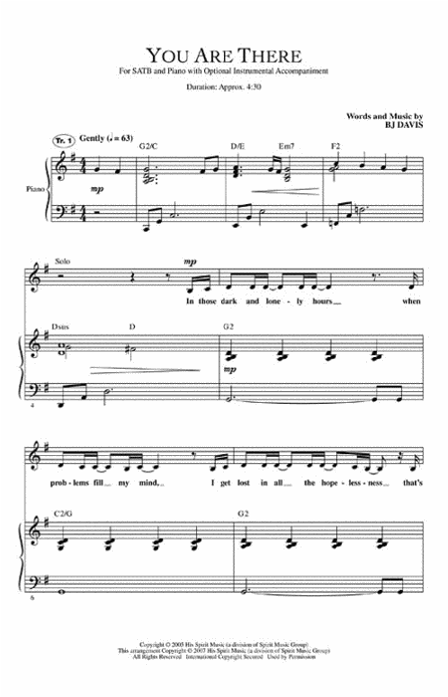 You Are There 4-Part scores gallery preview page 2