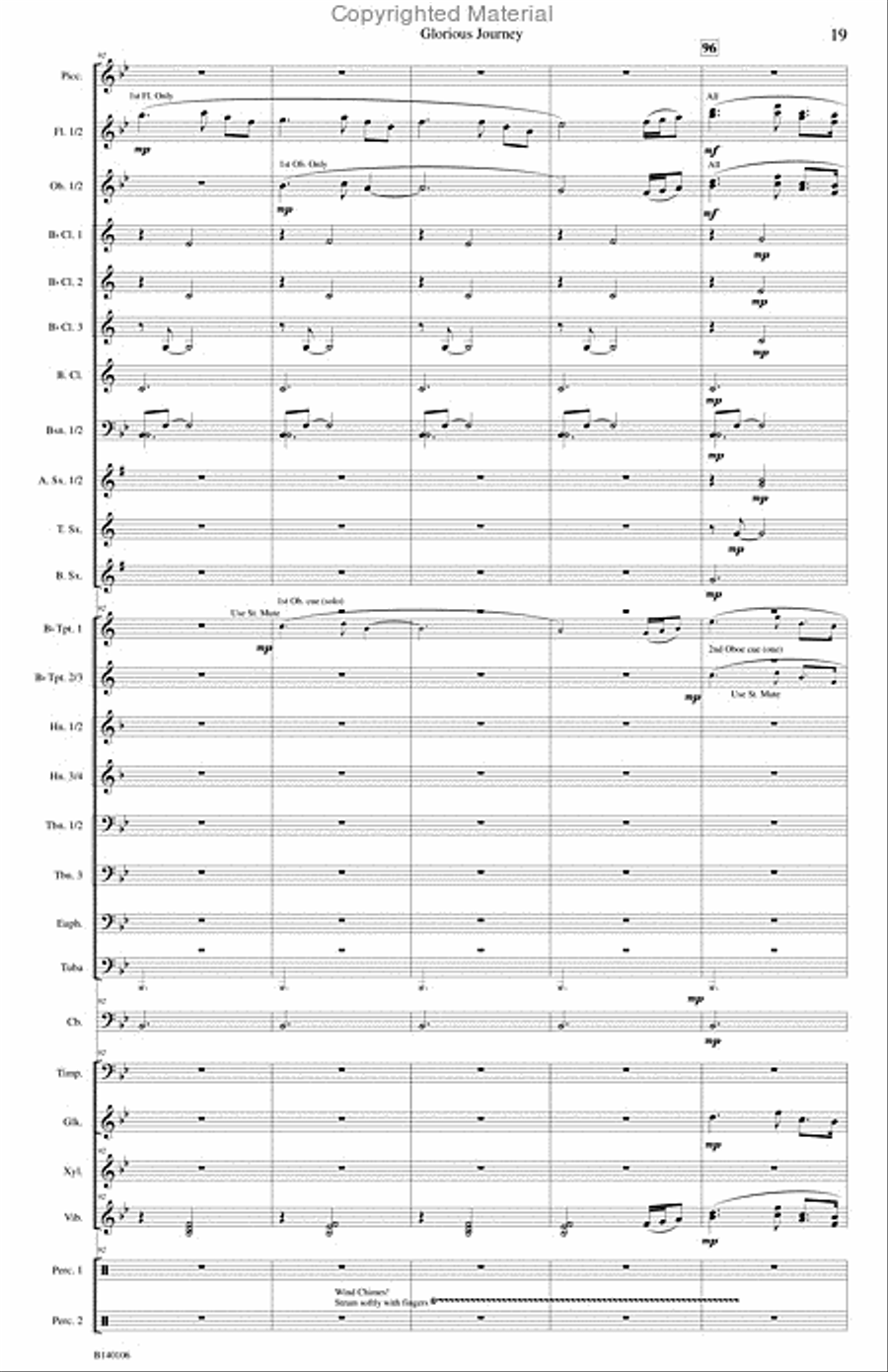 Glorious Journey Concert Band scores gallery preview page 22