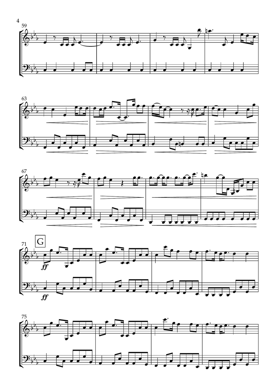 Skyfall String Duet scores gallery preview page 4