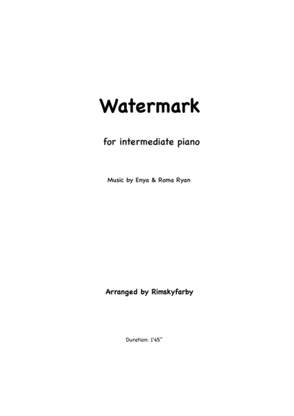 Watermark image number null