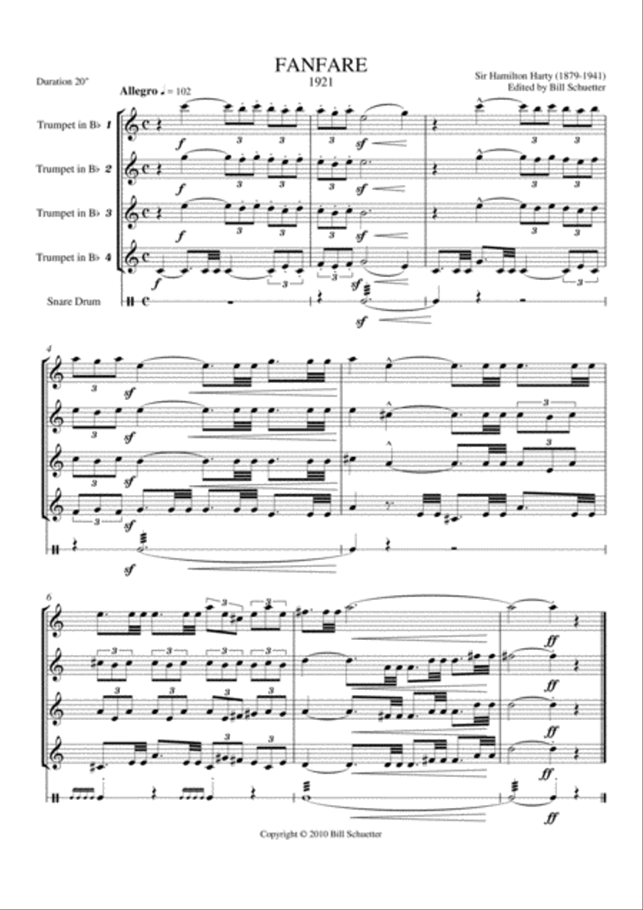 Fanfare Trumpet scores gallery preview page 1