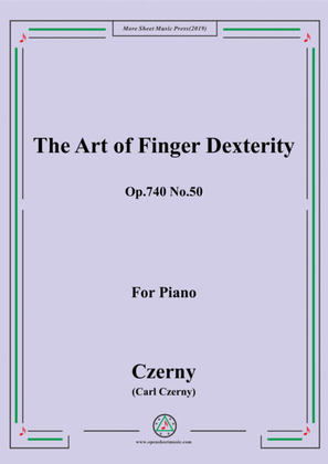 Czerny-The Art of Finger Dexterity,Op.740 No.50,for Piano