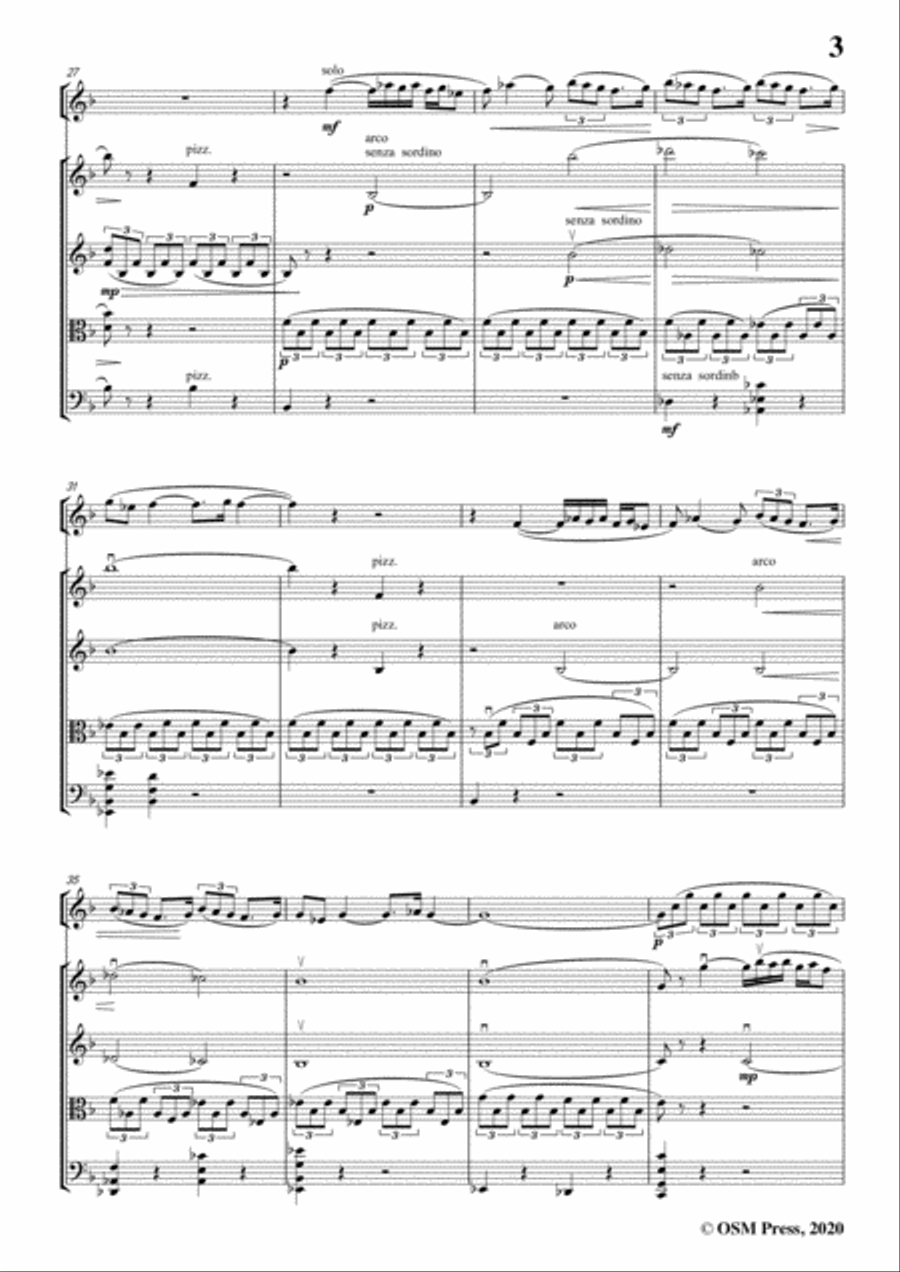 Glazunov-Rêverie orientale(Oriental Reverie),for Oboe&Strings Oboe scores gallery preview page 5