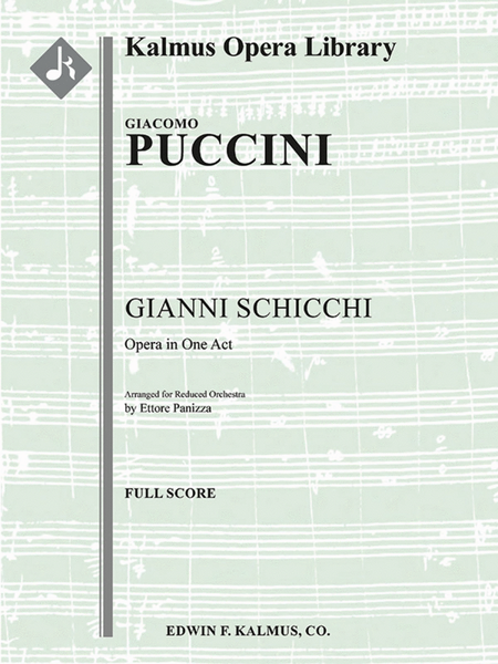 Gianni Schicchi (reduced orchestration)