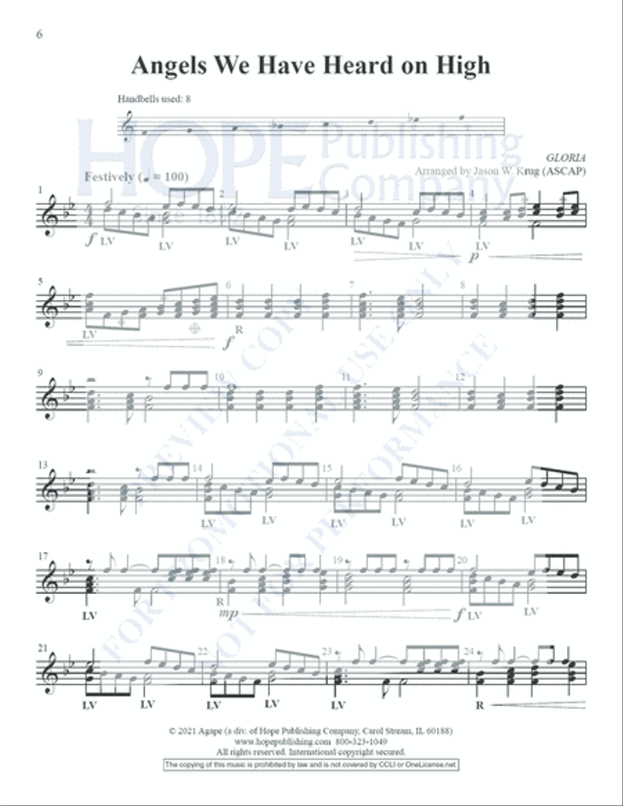 Small-ER But Mighty, Vol. 1 for Christmas Repoducible Handbell Choir scores gallery preview page 7