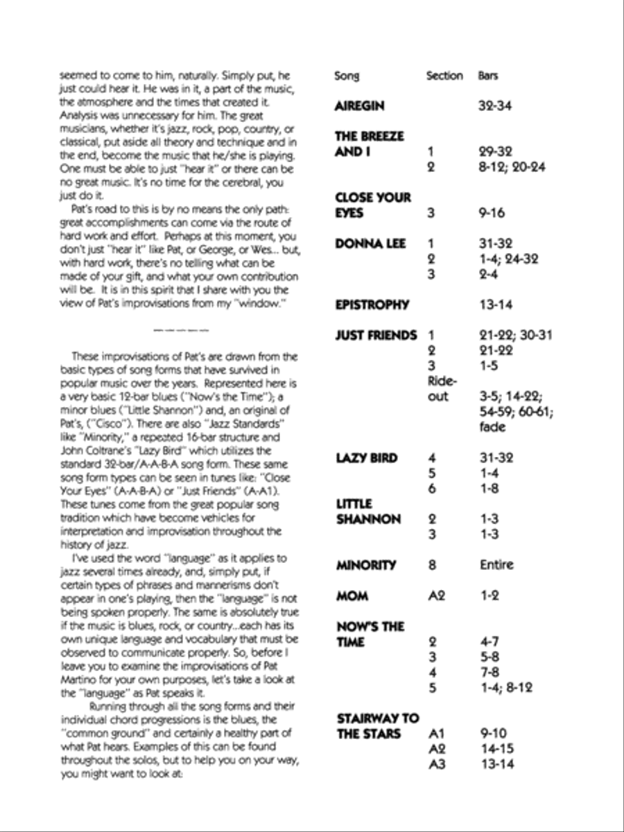 The Early Years - Jazz Guitar Solos Electric Guitar scores gallery preview page 4
