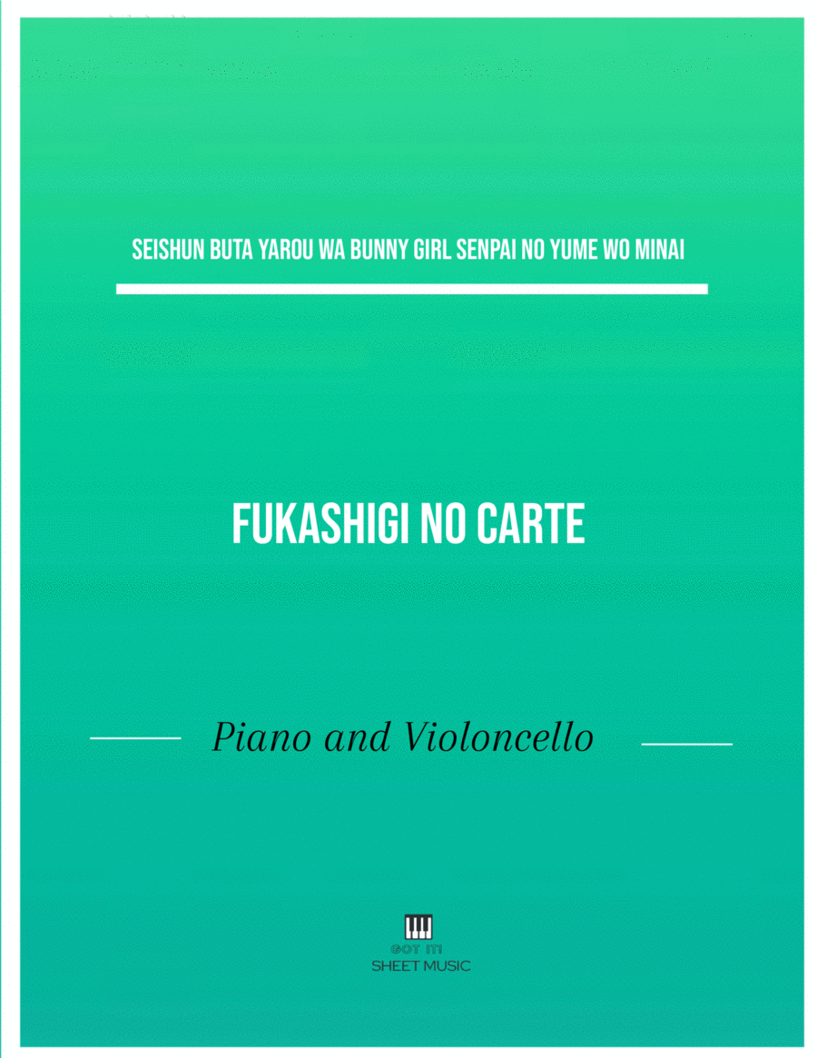 Fukashigi No Carte Small Ensemble scores gallery preview page 1