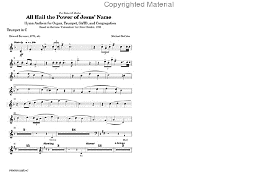 All Hail the Power of Jesus' Name Trumpet scores gallery preview page 2