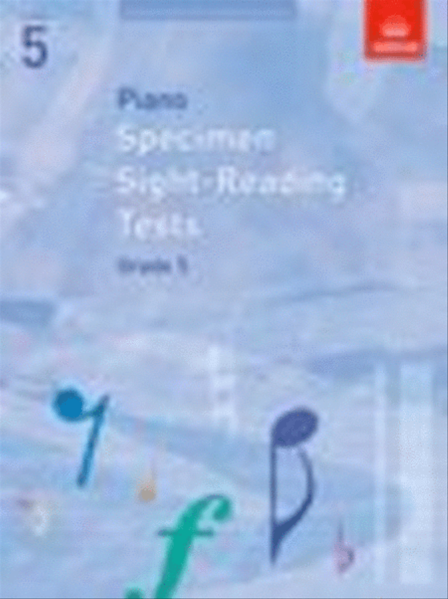 Book cover for Piano Specimen Sight-Reading Tests