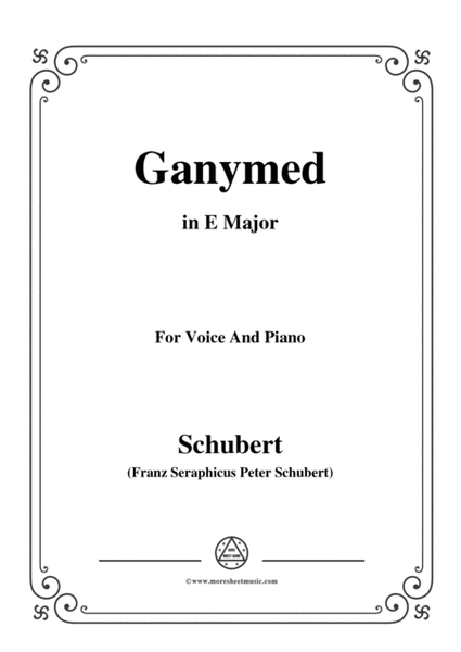 Schubert-Ganymed,Op.19 No.3,in E Major,for Voice&Piano image number null