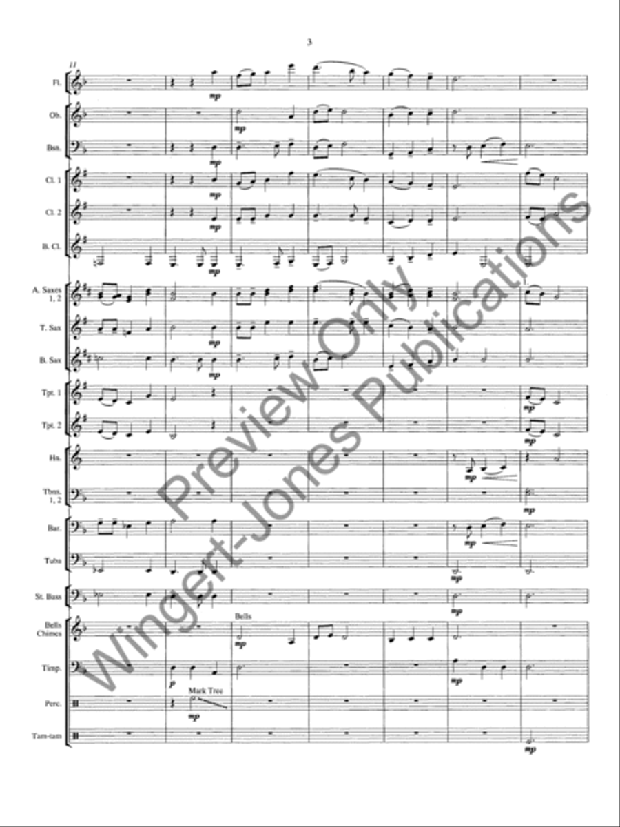 Rising Of The Assidium Moon Concert Band scores gallery preview page 8