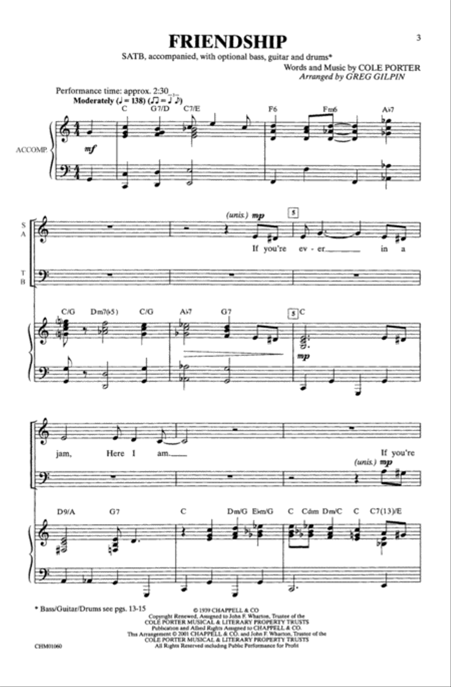 Friendship Choir scores gallery preview page 1