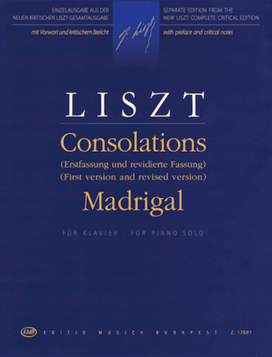 Franz Liszt : Consolations (Nos. 1-6)