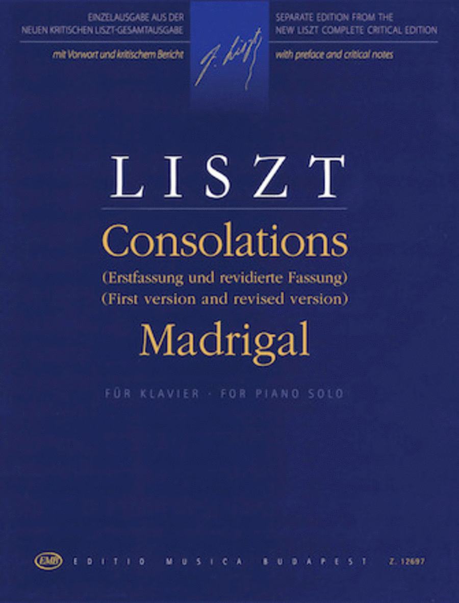 Consolations (First Version and Revised Version) and Madrigal Choir scores gallery preview page 1