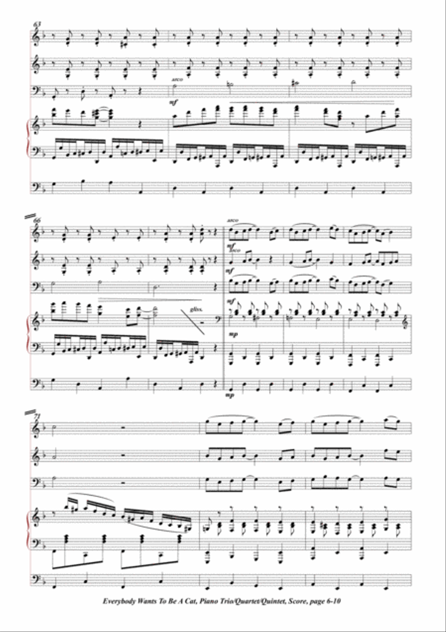 The Aristocats Piano Trio scores gallery preview page 6