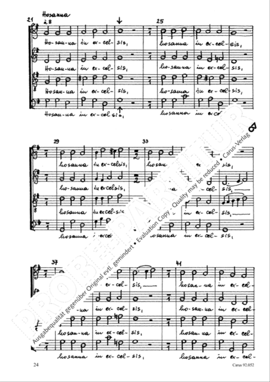 Missa canonica Missa canonica 4-Part scores gallery preview page 25
