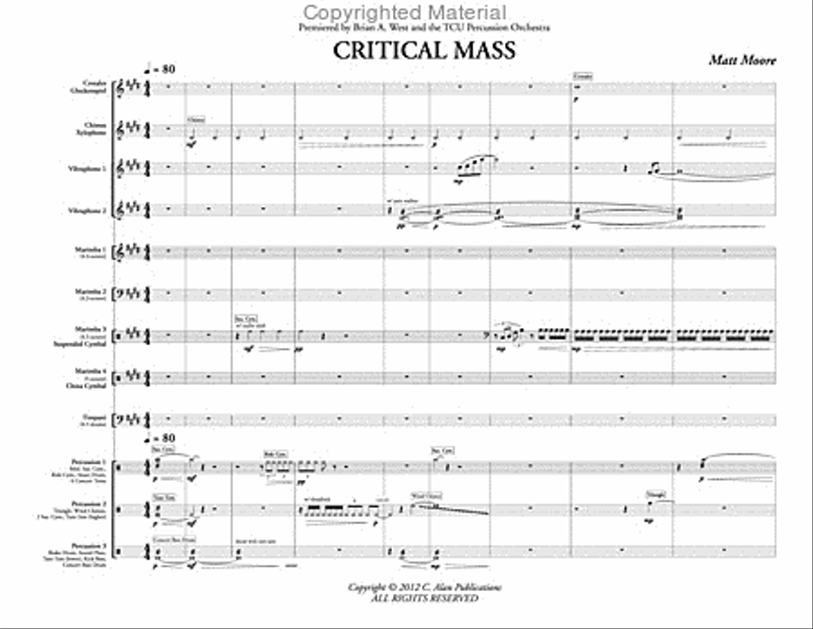 Critical Mass (score & parts) image number null