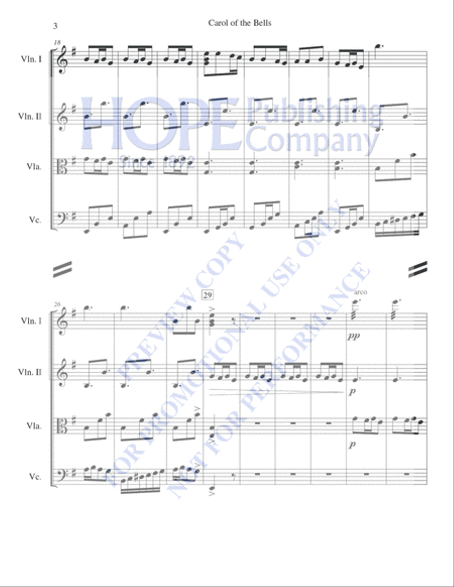 A String Quartet Christmas String Quartet scores gallery preview page 4