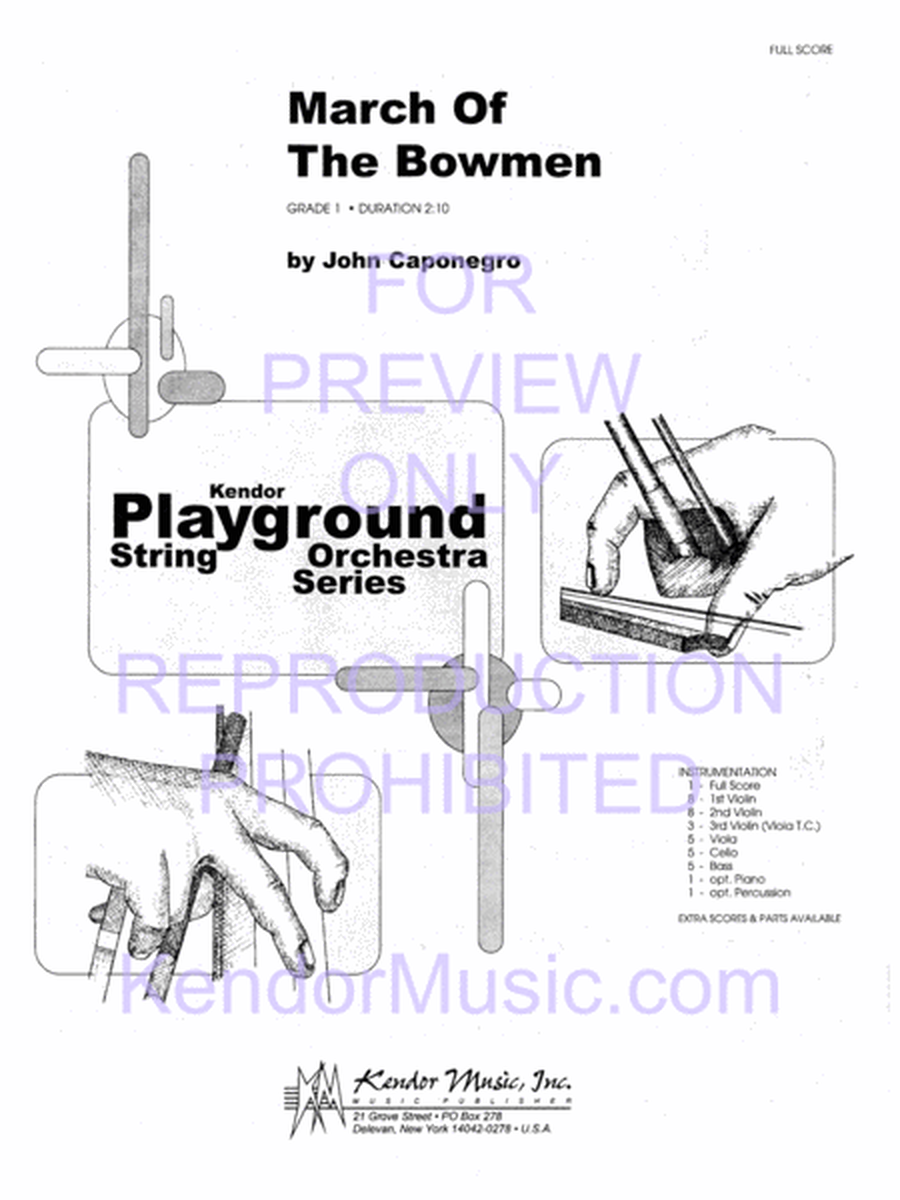 March Of The Bowmen (Full Score)