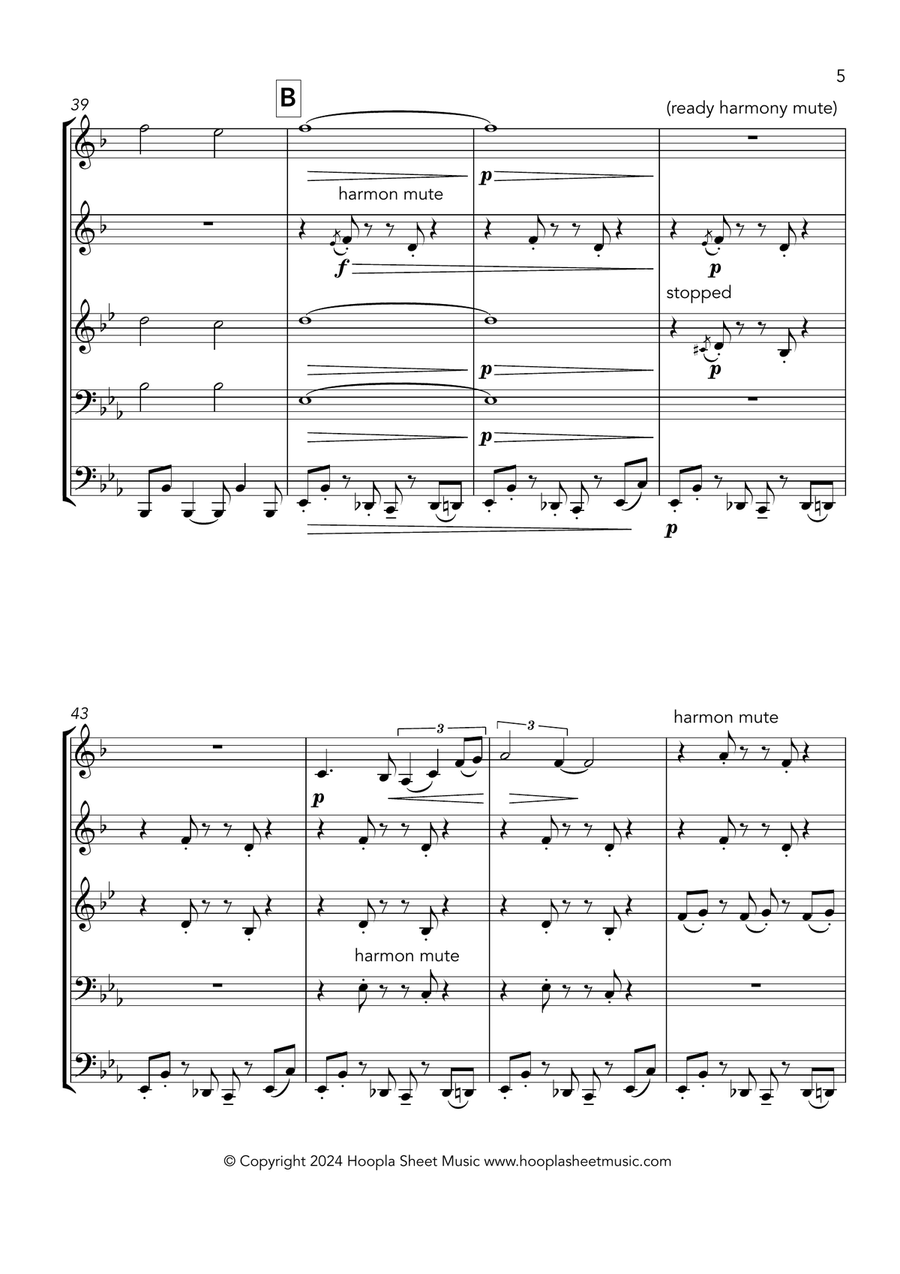 Battle Hymn of the Republic (Rock Style) Horn scores gallery preview page 5