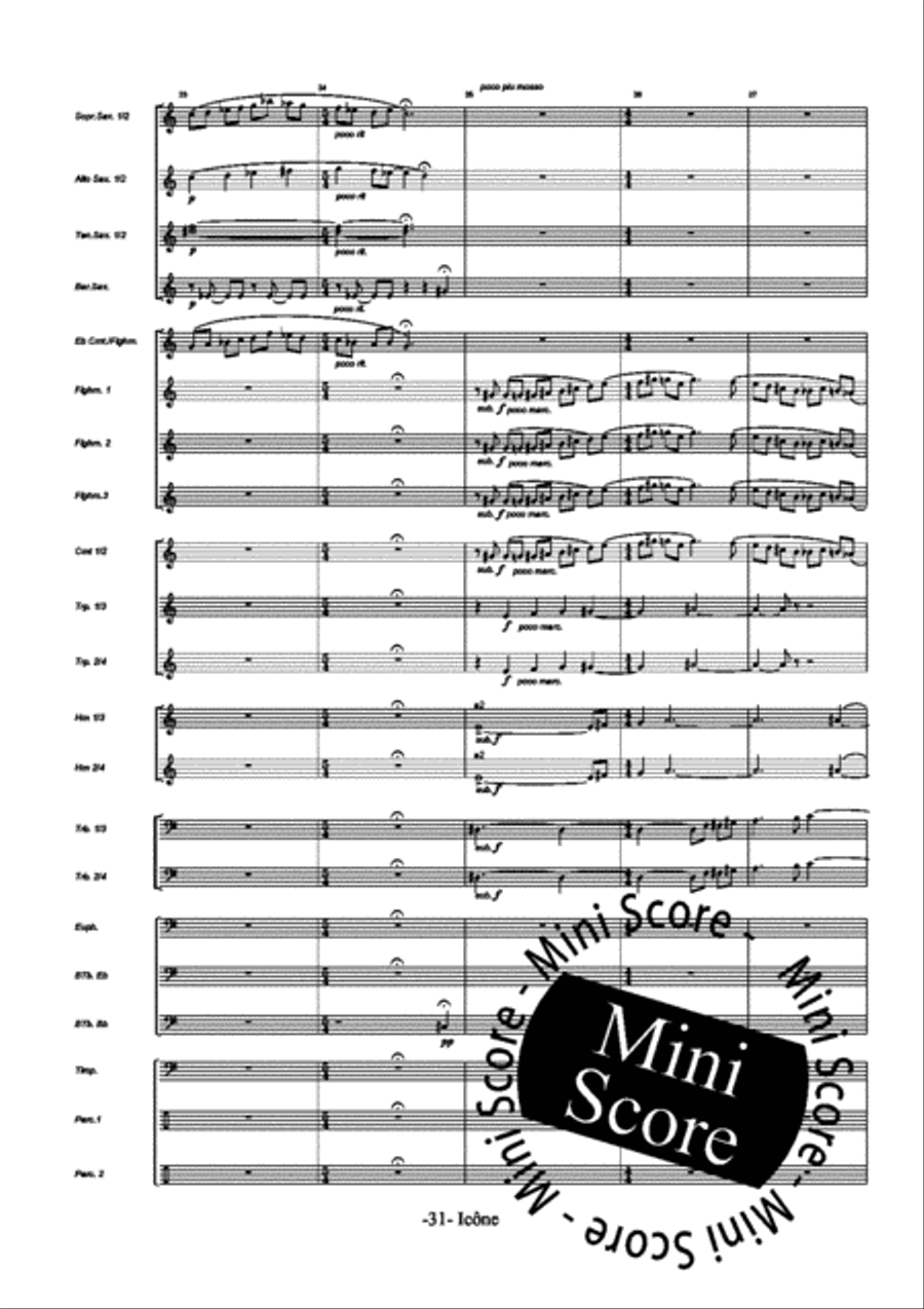 Icone Icone Fanfare Band scores gallery preview page 37