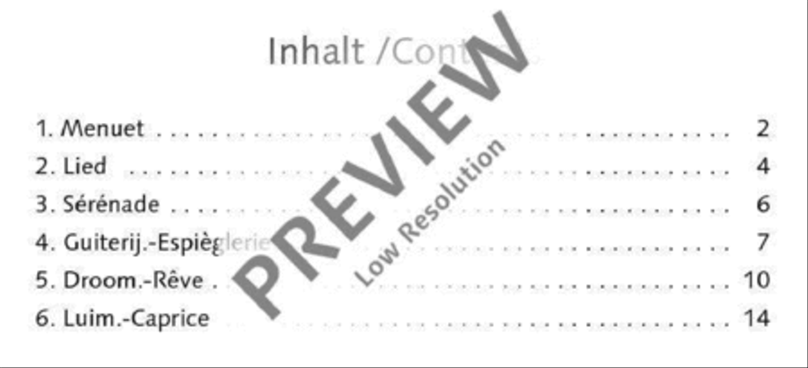 Ariettes 1/6 Piano Solo scores gallery preview page 17