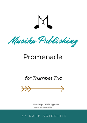 Book cover for Promenade - for Young Trumpet Trio