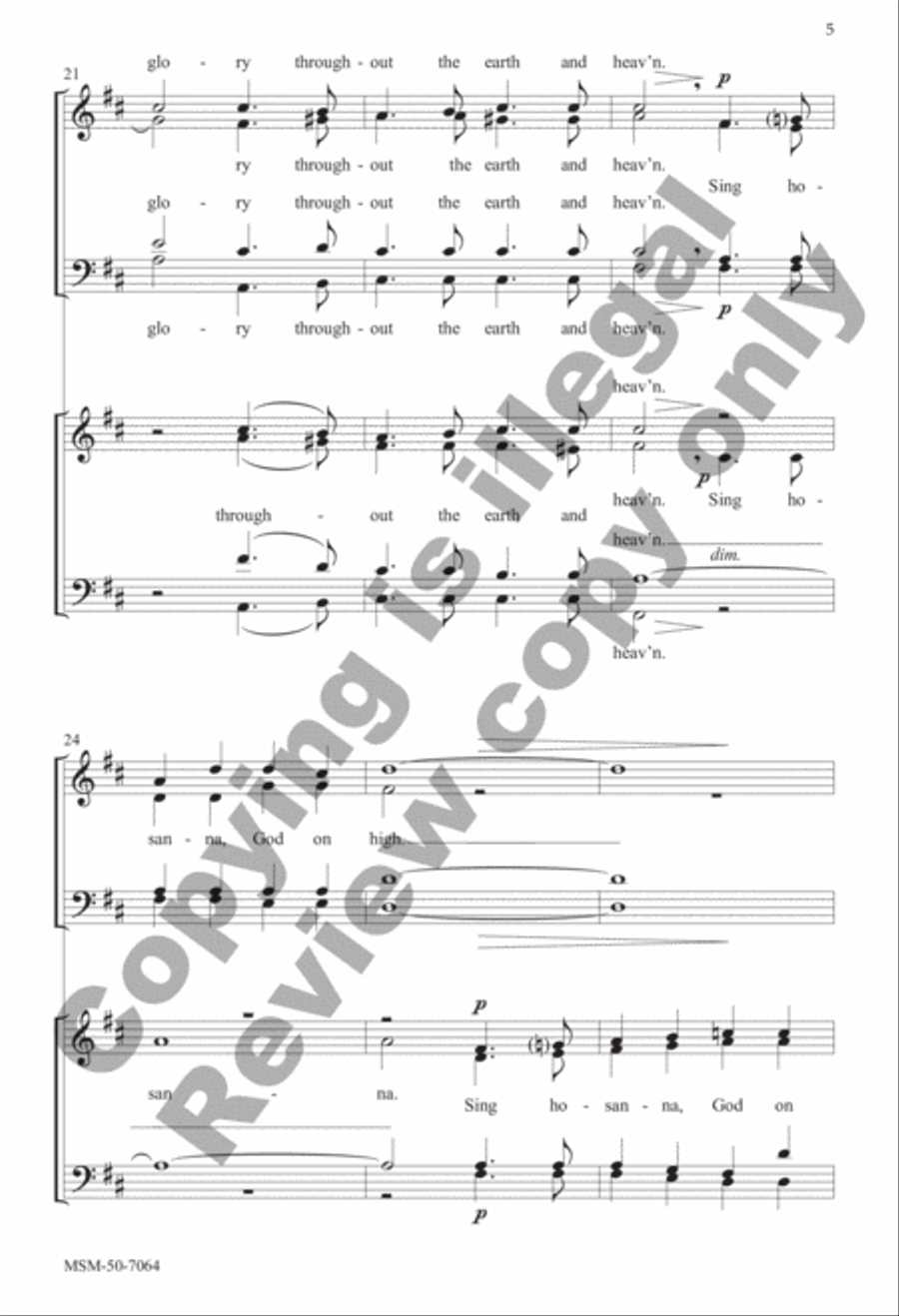 Holy, Holy, Holy Holy, Holy, Holy Divisi scores gallery preview page 5