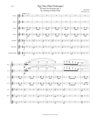 Bela Bartok - Egy Torz for Flute Choir