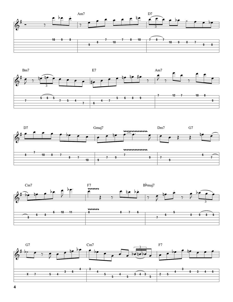 I'll Remember April Electric Guitar scores gallery preview page 4