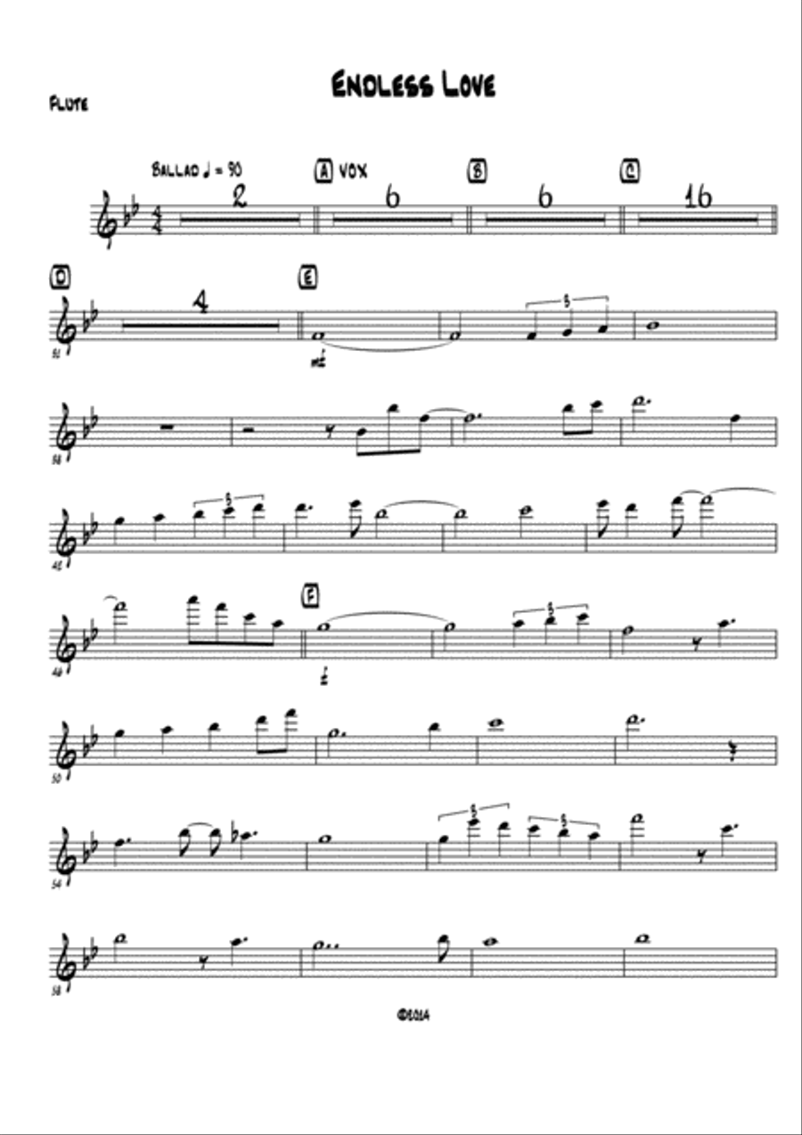 Endless Love Endless Love Large Ensemble scores gallery preview page 3
