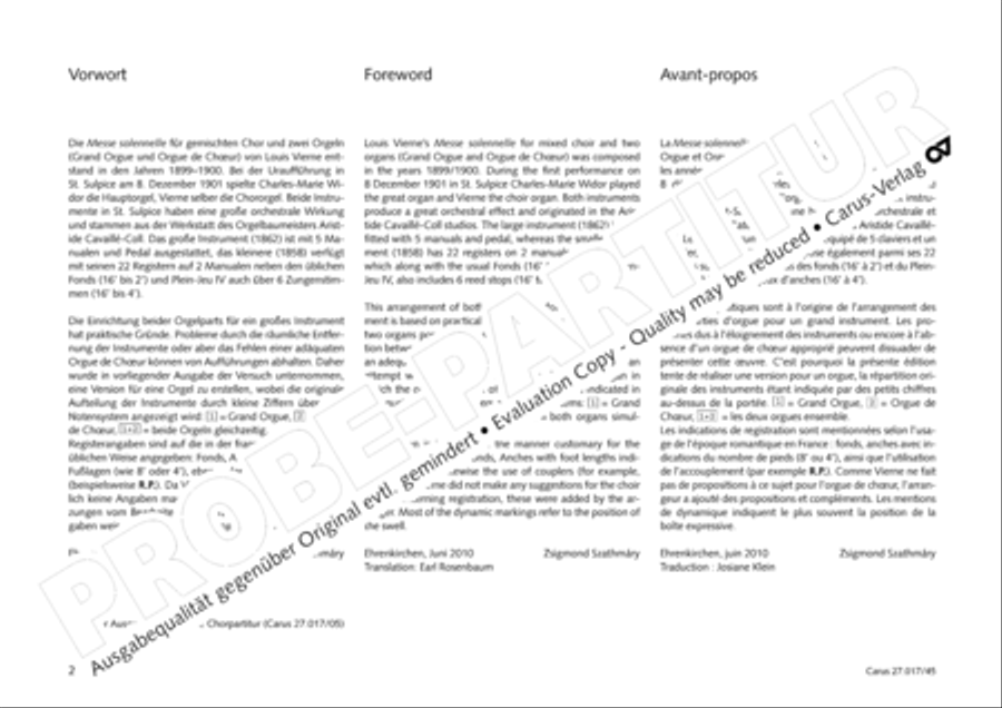 Messe solennelle en ut diese mineur 4-Part scores gallery preview page 3