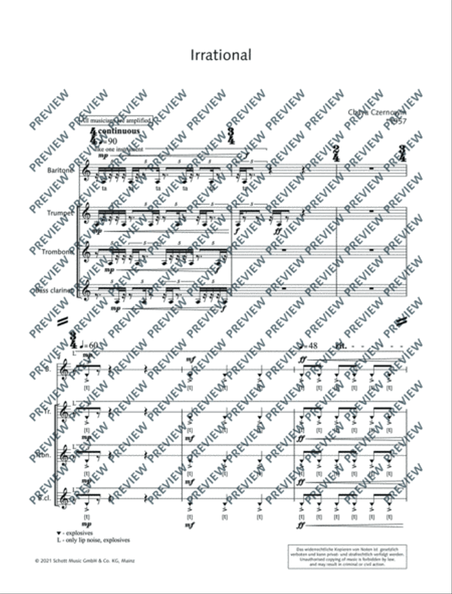 Irrational Irrational Clarinet scores gallery preview page 10