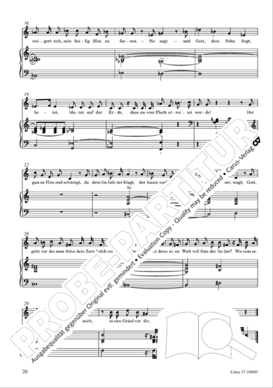 Ein Lammlein geht und tragt die Schuld 4-Part scores gallery preview page 21