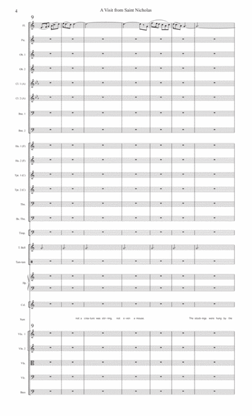 A Visit from St. Nicholas: Full Score image number null