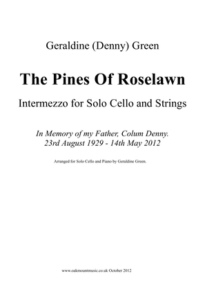 Book cover for The Pines Of Roselawn, Intermezzo For Solo Cello and Strings (Cello and Piano Arrangement)
