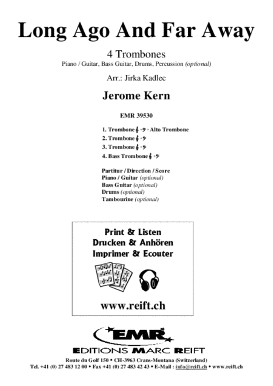 Long Ago And Far Away Trombone Quartet scores gallery preview page 2